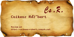 Csikesz Róbert névjegykártya